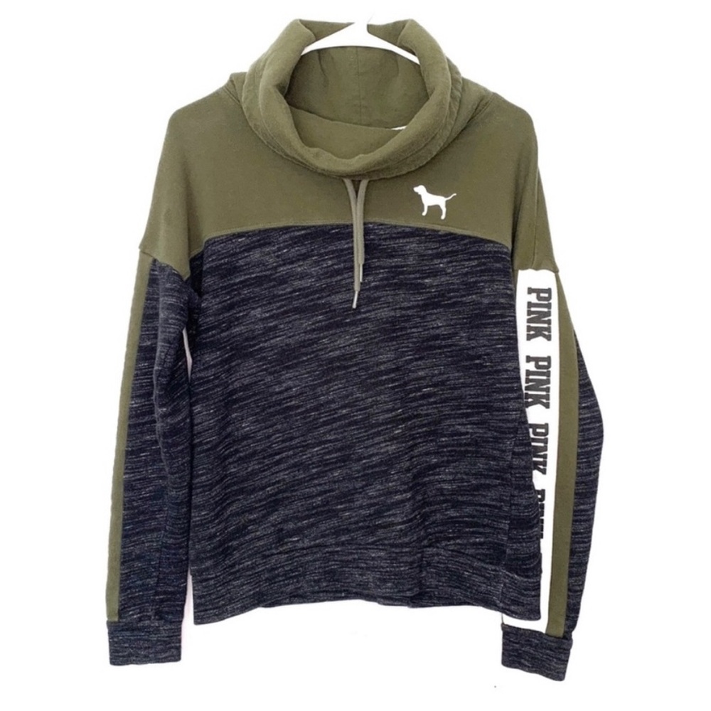 Victoria’s Secret PINK Logo Cowl-neck Pullover Sweatshirt